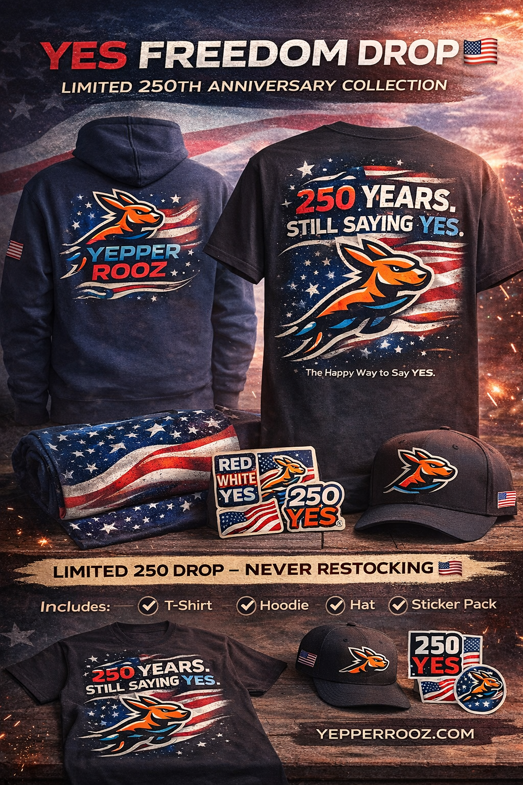 YES Freedom Drop – Limited 250th Anniversary Bundle