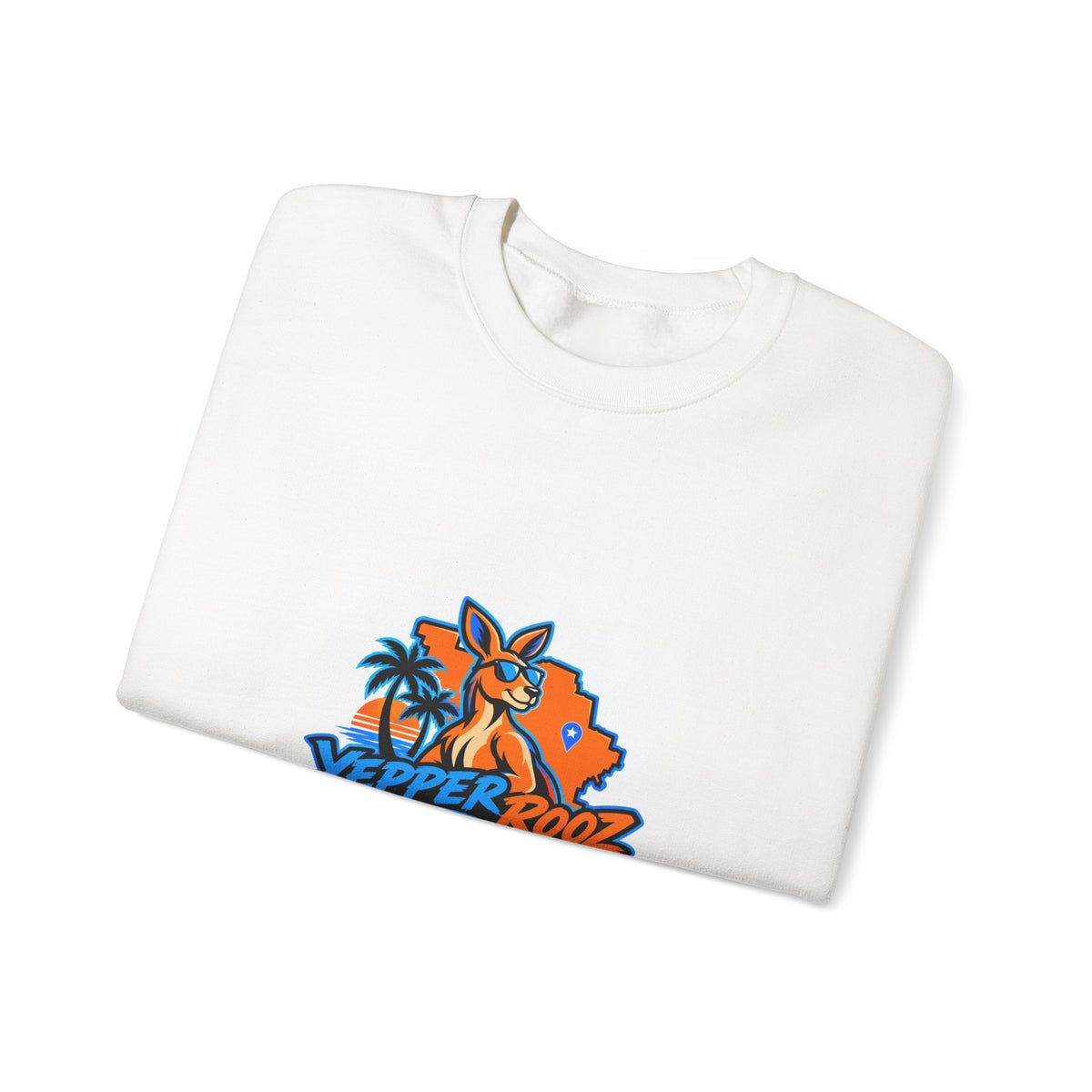 Sweatshirt - Yepper Rooz Florida Orange Beach Logo Crewneck
