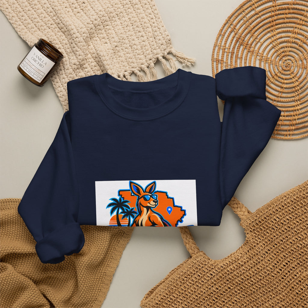 Sweatshirt - Yepper Rooz Florida Orange Beach Logo Crewneck