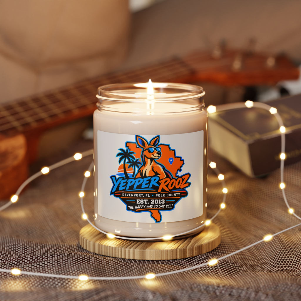 Yeppers Rooz Scented Soy Candle — Florida Beach Vanilla (9 oz)