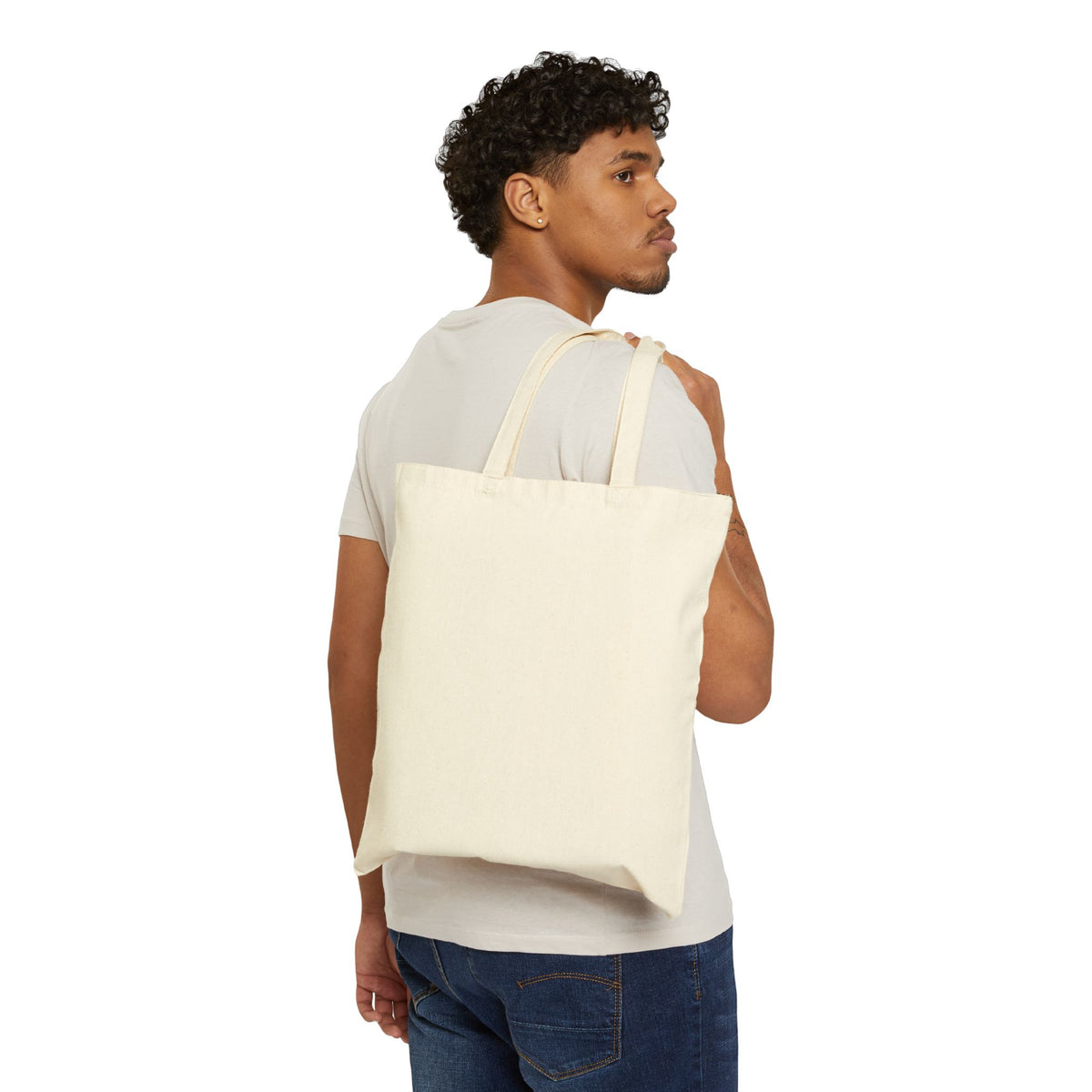 Vintage Beach Logo Canvas Tote — 'Yepper Rooz' Palm Tree Design