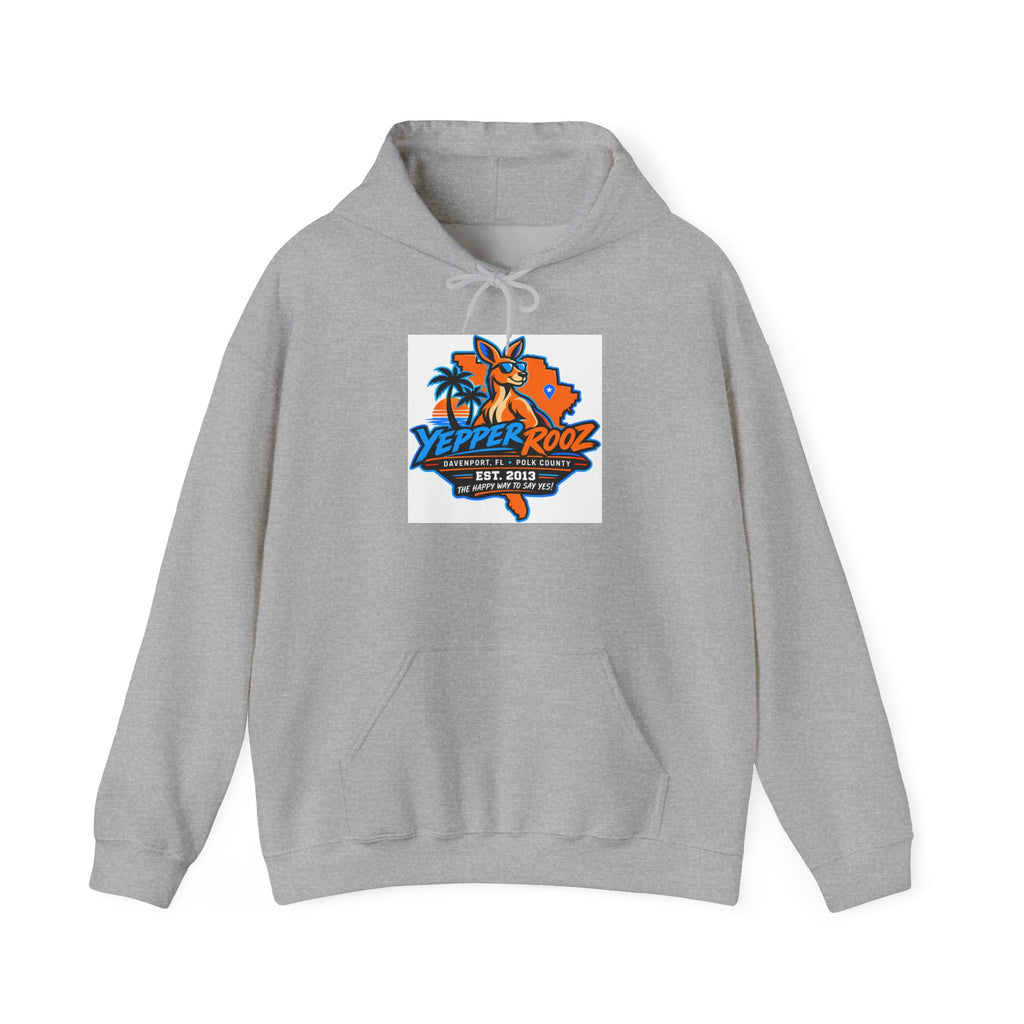 Yeppers Rooz Florida Map Hoodie – Retro Palm Tree & Fox Design