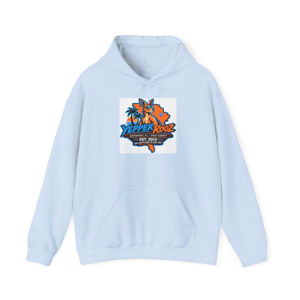 Yeppers Rooz Florida Map Hoodie – Retro Palm Tree & Fox Design