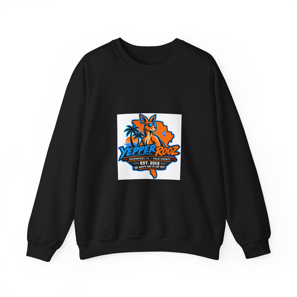 Sweatshirt - Yepper Rooz Florida Orange Beach Logo Crewneck