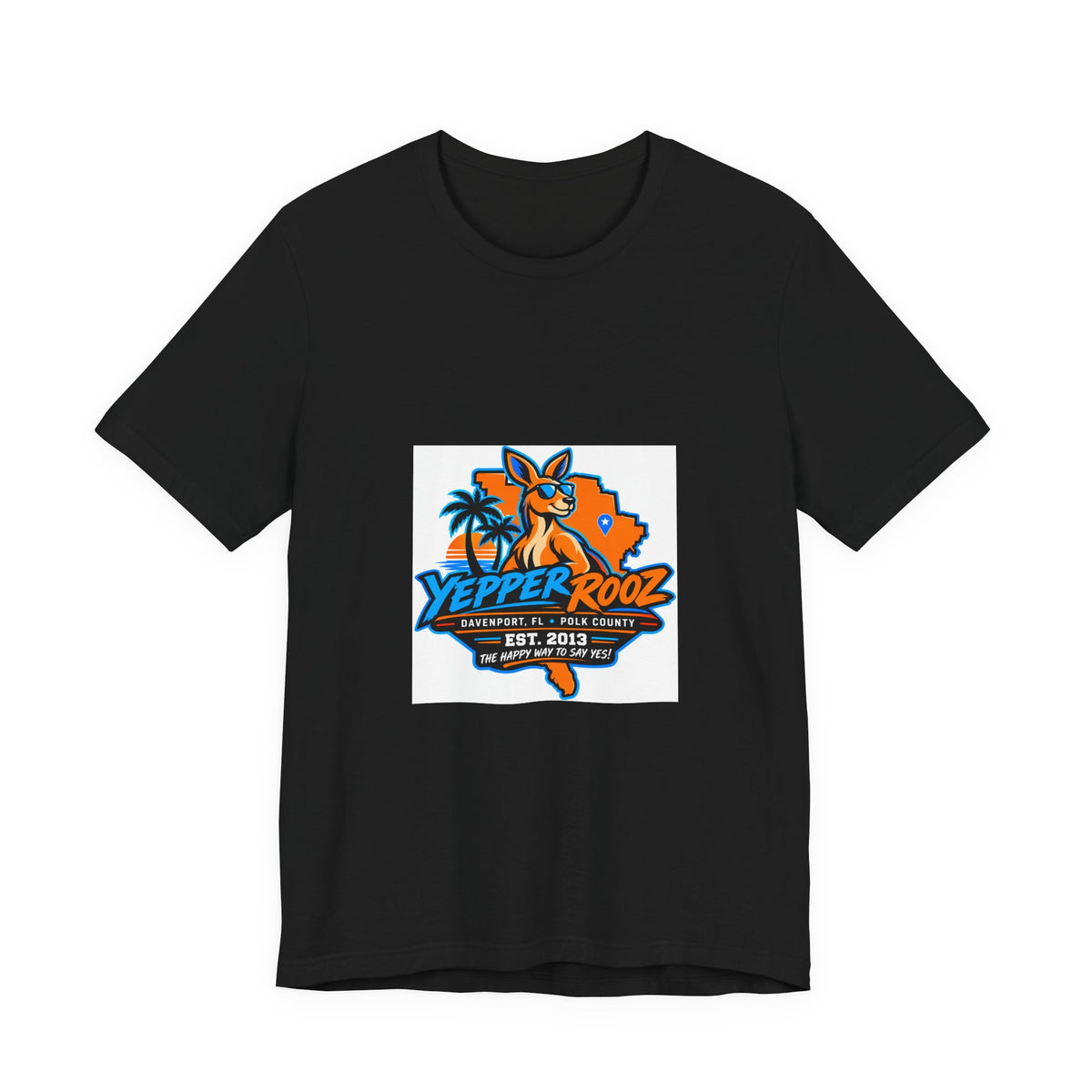 Yeppers Rooz Florida Surf Logo T-Shirt — Retro Beach Palm Tee