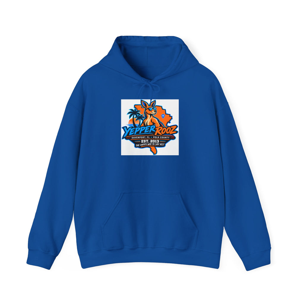 Yeppers Rooz Florida Map Hoodie – Retro Palm Tree & Fox Design