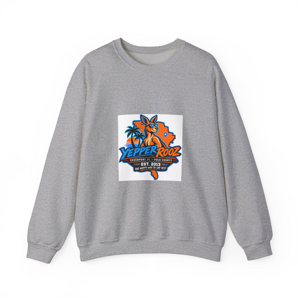 Sweatshirt - Yepper Rooz Florida Orange Beach Logo Crewneck