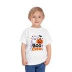 Toddler Tee — "Boo Crew" Halloween Ghost & Pumpkin Shirt