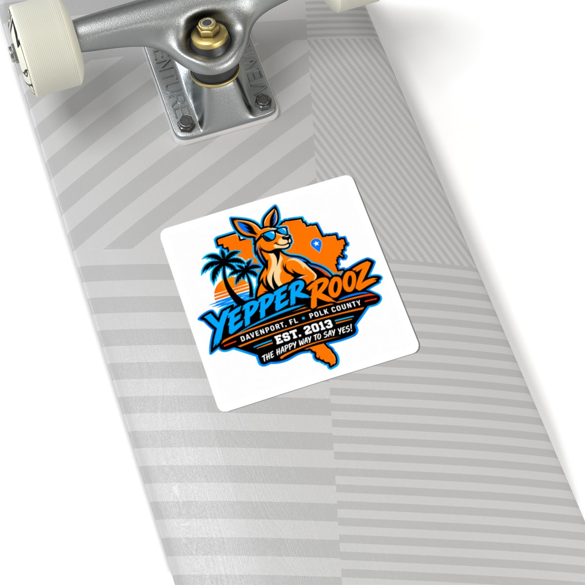 Yeppers Rooz Florida Logo Kiss-Cut Sticker — Davenport, FL Polk County Souvenir