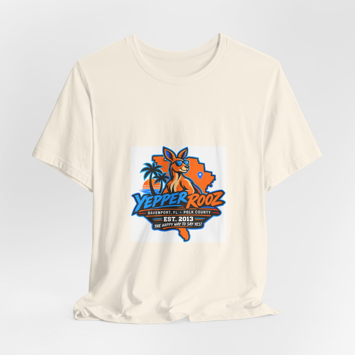 Yeppers Rooz Florida Surf Logo T-Shirt — Retro Beach Palm Tee