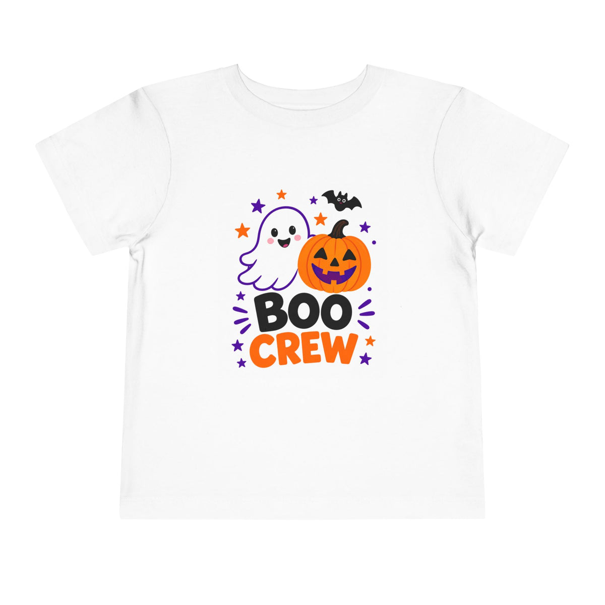 Toddler Tee — "Boo Crew" Halloween Ghost & Pumpkin Shirt