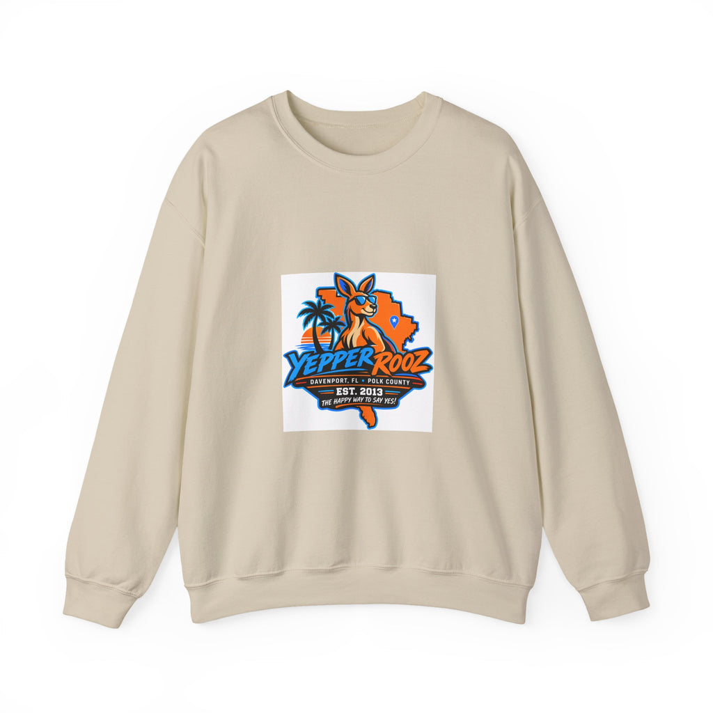 Sweatshirt - Yepper Rooz Florida Orange Beach Logo Crewneck