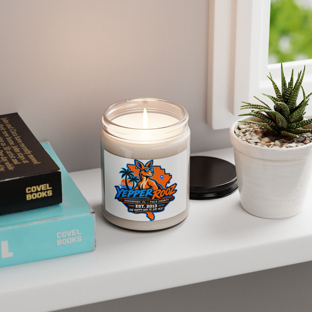 Yeppers Rooz Scented Soy Candle — Florida Beach Vanilla (9 oz)