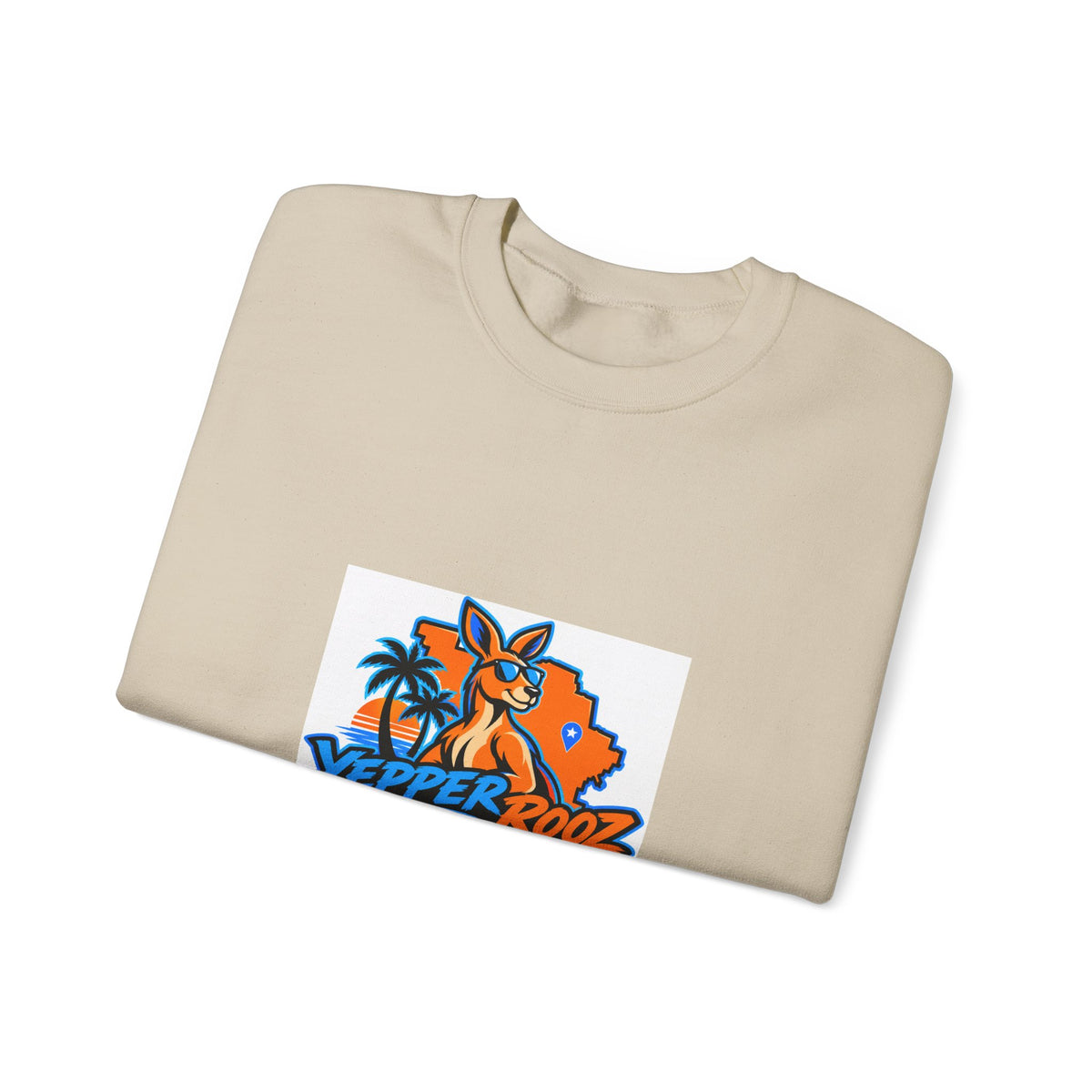 Sweatshirt - Yepper Rooz Florida Orange Beach Logo Crewneck