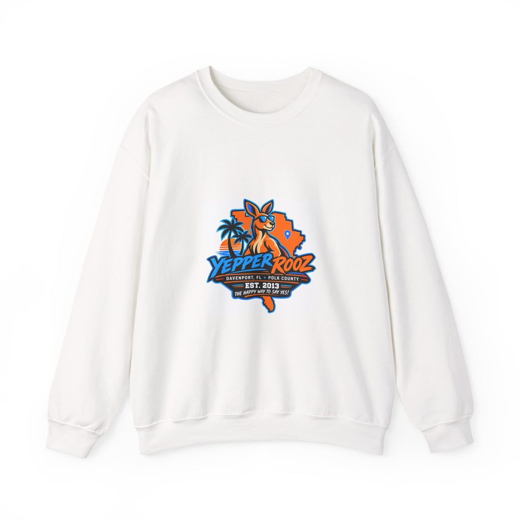 Sweatshirt - Yepper Rooz Florida Orange Beach Logo Crewneck